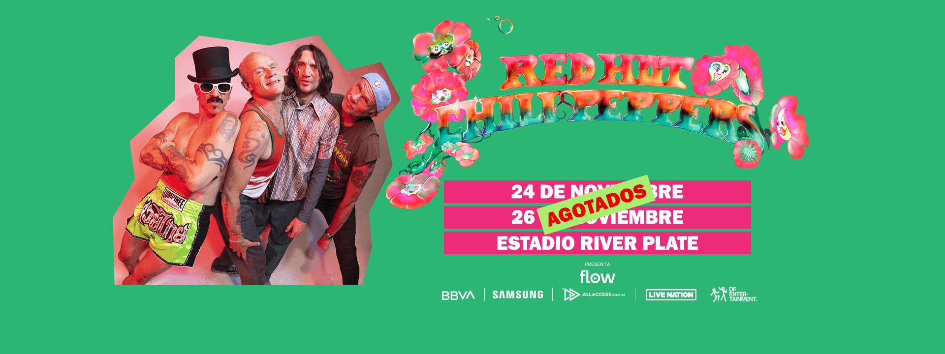 Foto slide de los Red Hot